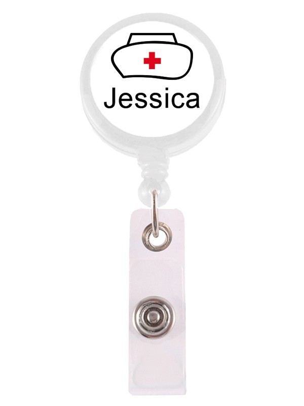 Porte Badge Enrouleur Infirmière avec Nom Imprimé au NurseOClock