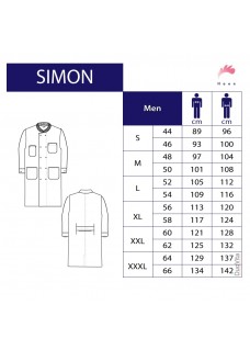 Sortir de l'assortiment - taille 58 Haen Lab coat Simon 71010 