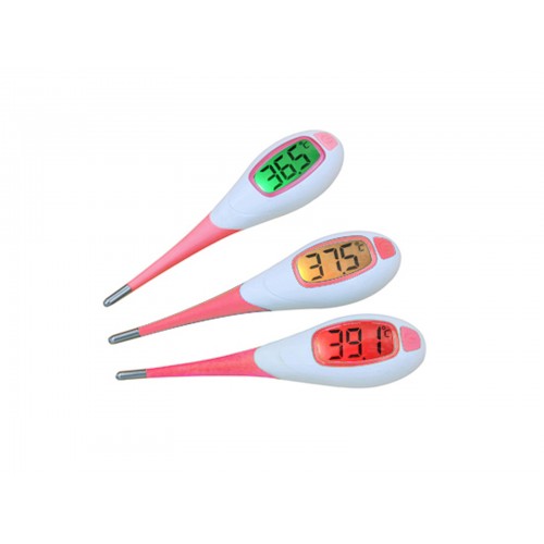 Thermomètre Digital Flexible avec Éclairage Rose